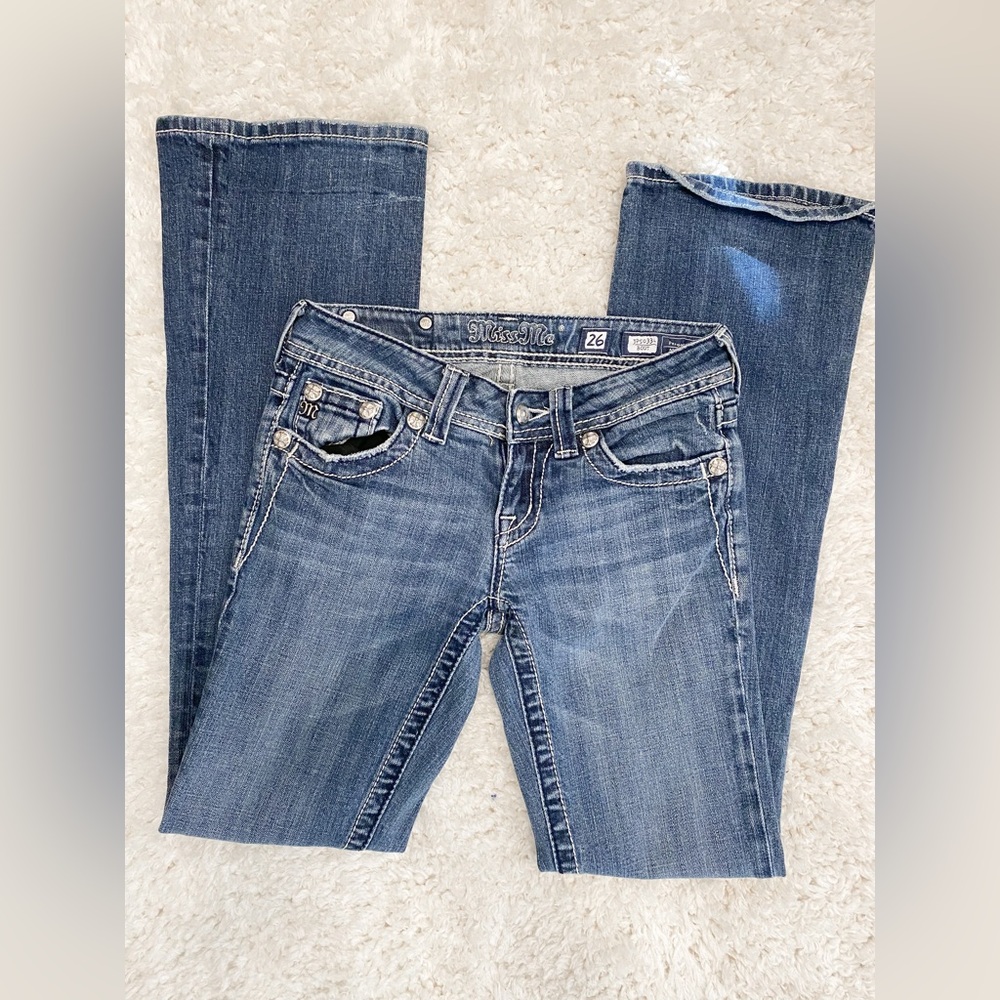 🖤 Miss Me | Bootcut Denim Jeans Size 26 | EUC